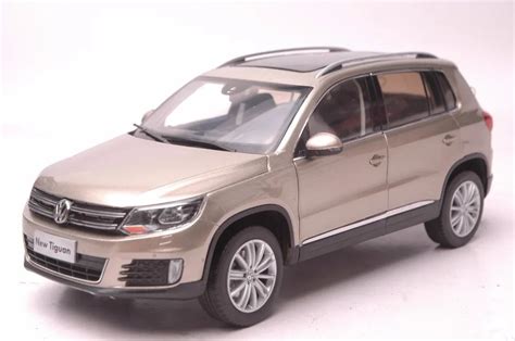 118 Diecast Model For Volkswagen Vw Tiguan 2013 Gold Suv Alloy Toy Car