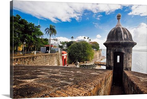 Old San Juan City Walls And Gate Puerto Rico Wall Art Canvas Prints