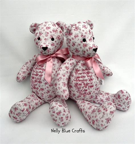 Memory And Keepsake Bears Made From Your Loved Ones Clothing Etsy