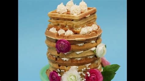 How To Diy A Waffle Wedding Cake Youtube