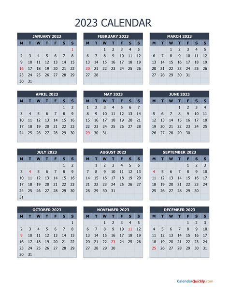 March 2023 Calendar Calendar Quickly