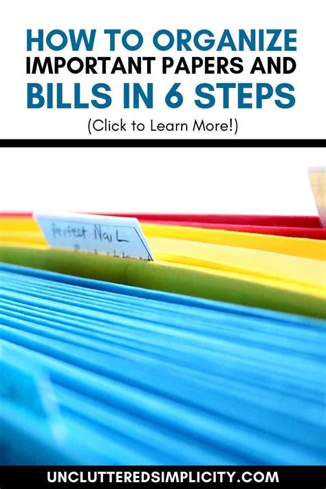 How To Organize Important Papers And Bills If You Cant Find Them