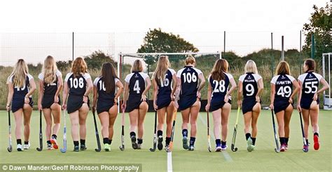 Lancashire Womens Hockey Team Strip Off For Cheeky Charity Calendar Daily Mail Online