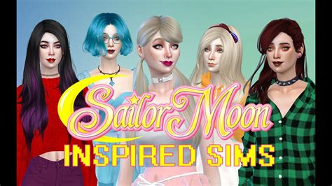 The Sims 4 Sailor Moon Inspired Sims Youtube