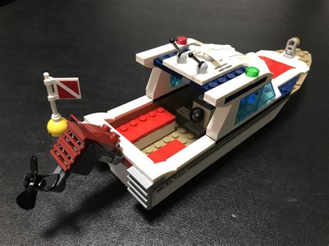 Lego Moc Diving Yacht Modified Engine Non Functional By