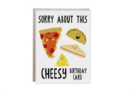 Pizza Birthday Card Birthday Card Pizza Punny Birthday | Etsy | Funny birthday cards, Birthday ...