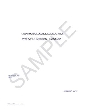In health insurance, a coinsurance provision is similar to a copayment provision, except copays require the insured to pay a set dollar amount at the time of the service. SAMPLE PPO Agreement - Dental - HMSA.com Fill Online, Printable, Fillable, Blank ...