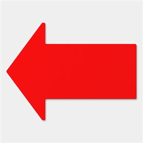 Red Arrow Sign Zazzle Arrow Signs Arrow Signage Printing Double Sided
