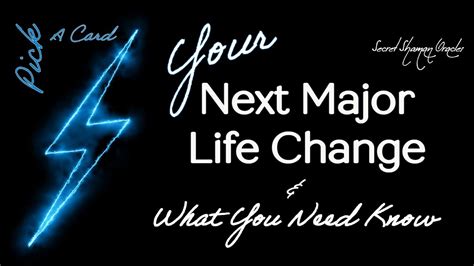 ⚡your Next Major Life Change And What You Need To Know Pick A Number