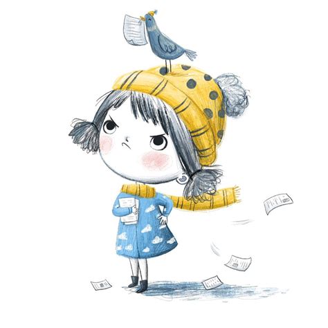 A Monday Thing ⛅️ Childrens Book Illustration Character Illustration