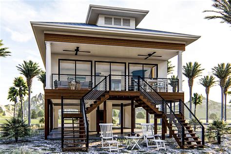 Plan 62791dj Coastal House Plan With Waterfront Views From Every Room