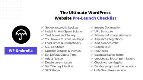 The Ultimate Wordpress Website Pre Launch Checklist For 2022 25 Tasks
