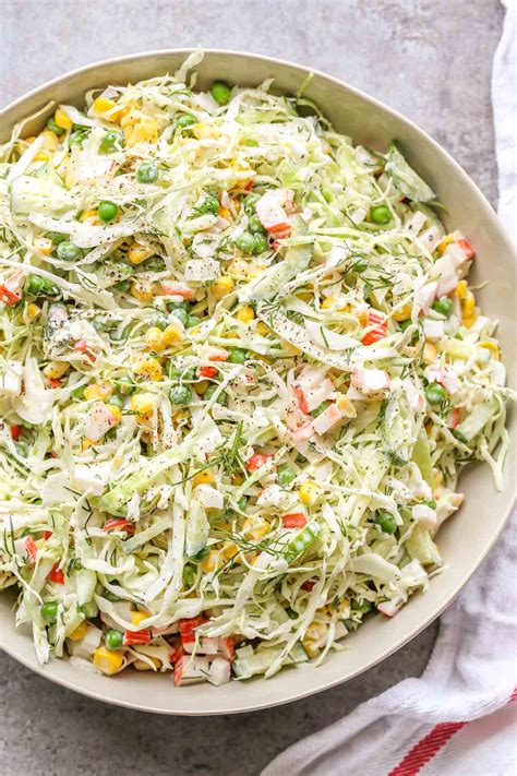 Creamy Cabbage Salad Recipe Valentinas Corner
