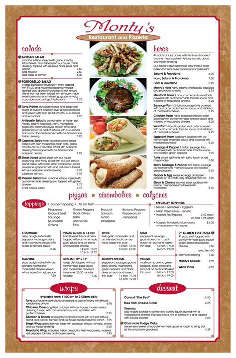 Montys Cafe Restaurant Menu In Reading Order From Just Eat Images