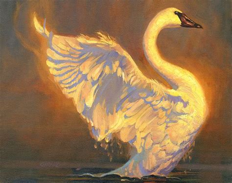 Pin By Vivi Huang On Swan Swans Art Swan Painting Painting