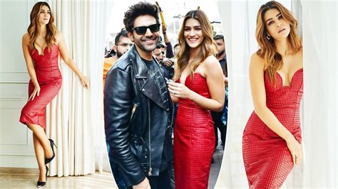 Kriti Sanons Hot New Red Dress From Shehzaada Trailer Launch Costs Rs 375k See Her Viral Pics