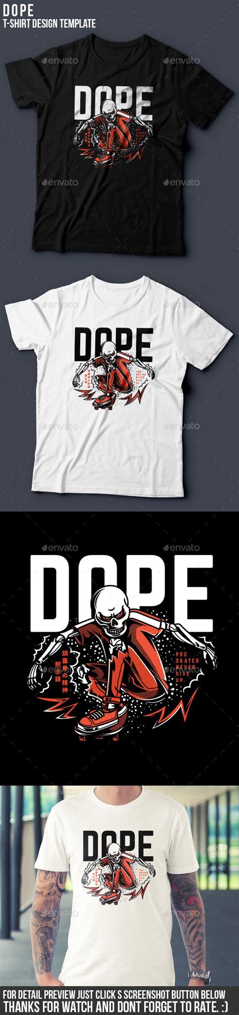 Dope T Shirt Design By Badsyxn Graphicriver