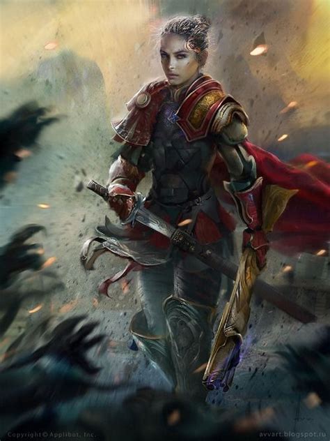 Serberia Aleksei Vinogradov Fantasy Characters Warrior Woman