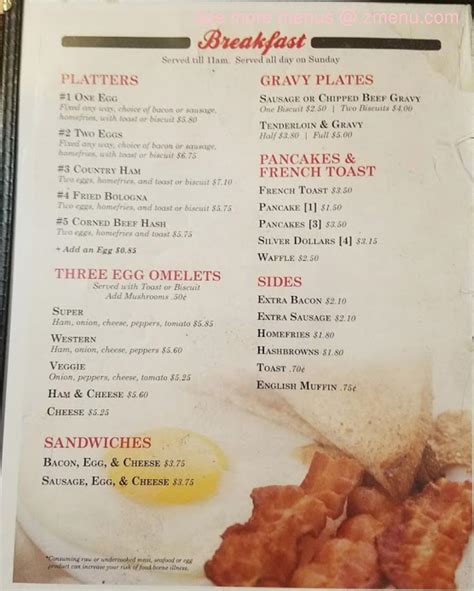 Menu At Armstrongs Restaurant Verona