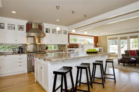 Then, you can start to install the kitchen sink and also the lighting above the. 20 Beautiful Kitchen Islands With Seating