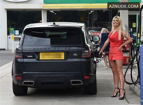 Christine Mcguinness Sexy Flaunts Her Boobs And Legs At Petrol Station