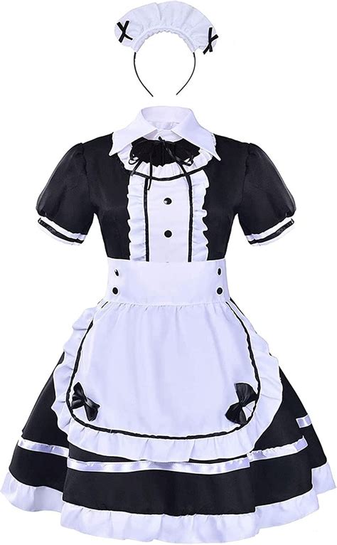 french maid fancy dress set anime cosplay costume french maid outfit halloween womens