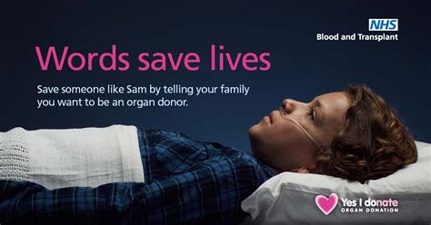 Words Save Lives Nhs Organ Donation Register Organ Donation English