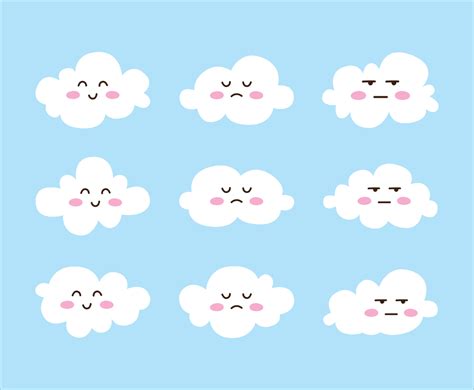 Cute Cloud Vector At Vectorified Collection Of Cute Cloud Vector