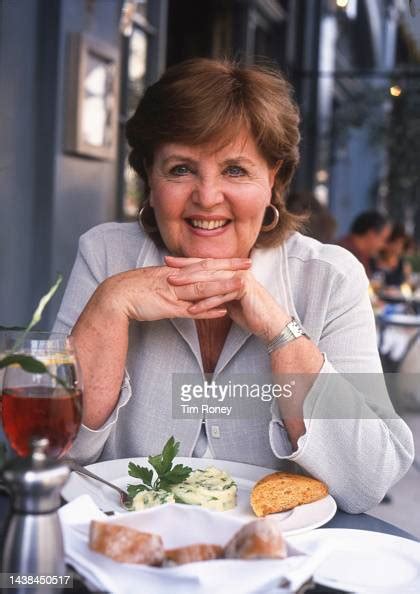 Portrait Of British Actress Pauline Collins As She Sits At News