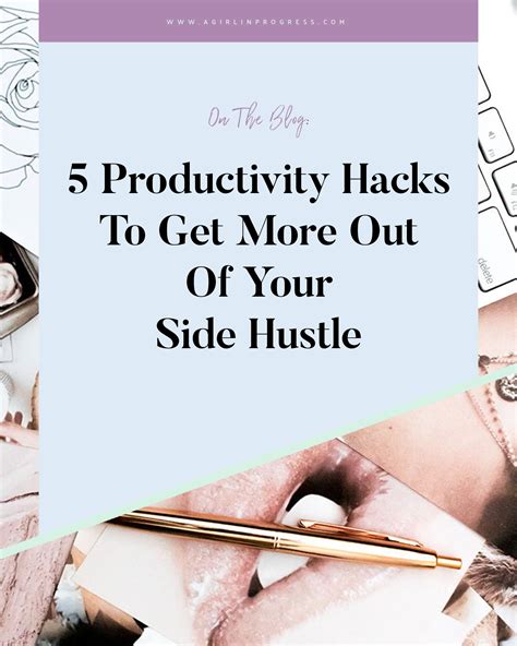 5 Productivity Hacks To Help You Start A Side Hustle Productivity