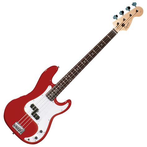 Squier By Fender Affinity P Bass Rw Metallic Red At