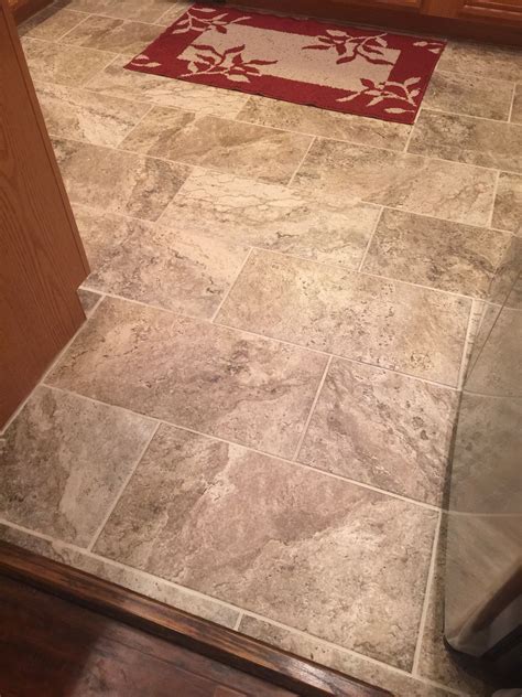 As your local kitchen and bath remodeling contractor, kitchens unlimited, llc can transform any room in your home. Subway porcelain tile floors in Marazzi Travisano. 12 x 24. Home Depot. | Tile floor diy, Home ...