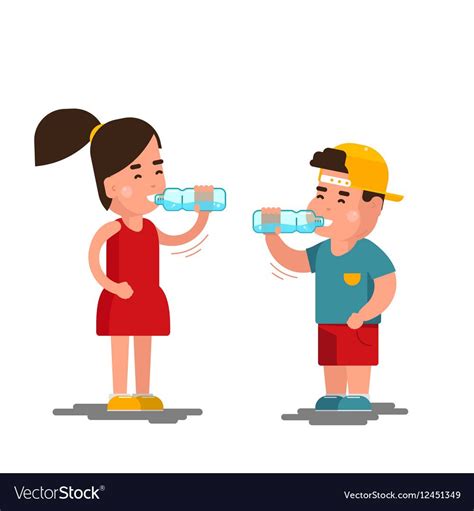 Kids Drinking Water Free Download Vector Psd And Stock Image