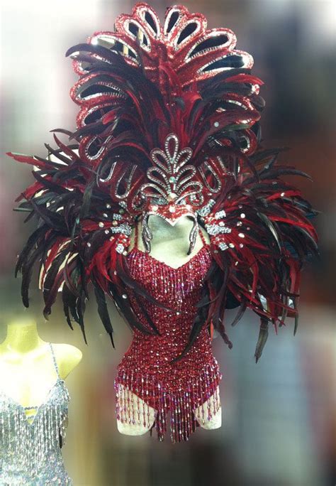 Vegas Showgirl Burlesque Feather Headdress Backpack Costume Set Vegas