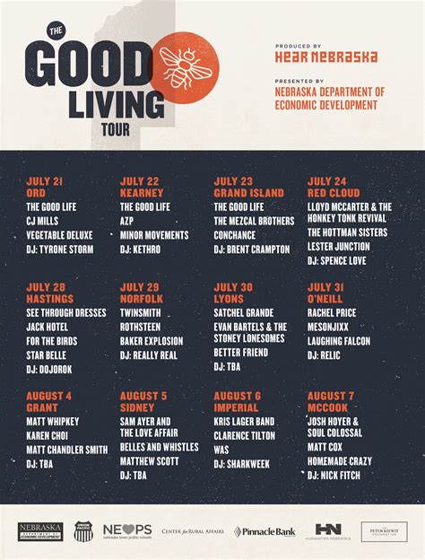 Good Living Tour Lineups Revealed The Good Life Headlines First Three
