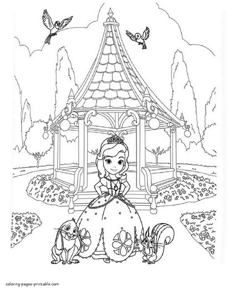 Free Coloring Pages Sofia The First Coloring Pages Printablecom