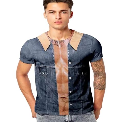 New Funny T Shirts Men S Funny D Muscle Printing Fitness Elastic Short