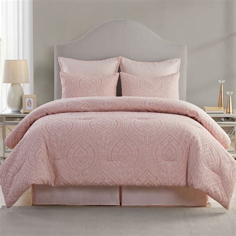 Cougar 6 Piece Blush Pink Comforter Set King At Home