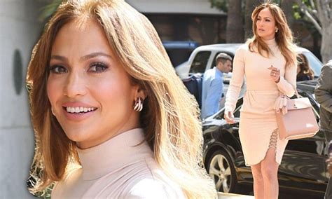 Jennifer Lopez Flashes Her Legs In Tight Lace Up Skirt For Shades Of Blue Qanda Daily Mail Online