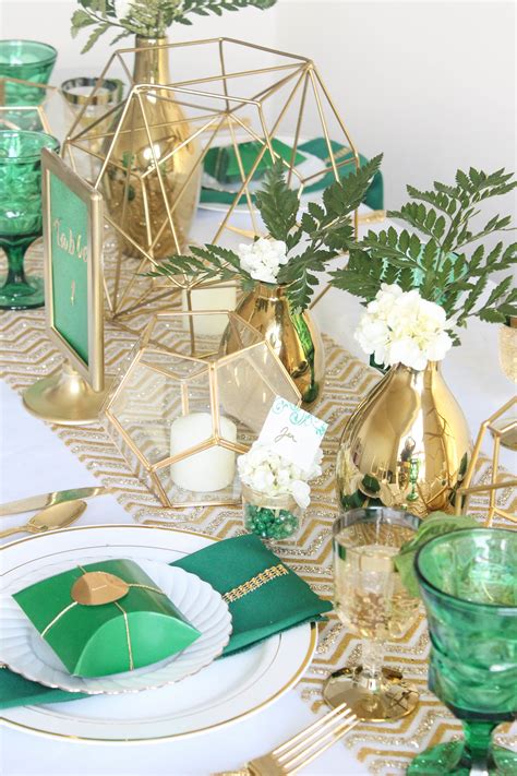 Green Emerald Table Decoration Table Decoration
