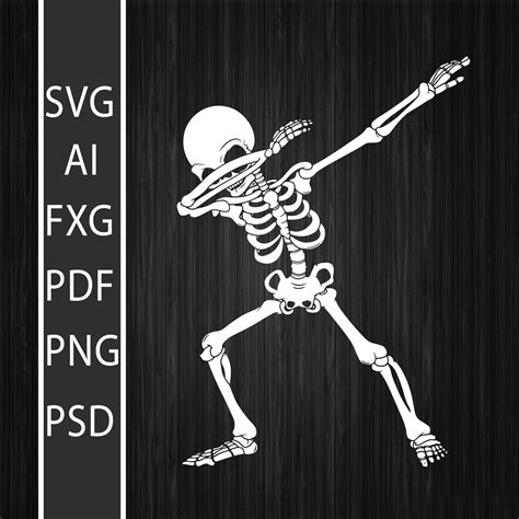 Dabbing Skeleton Svg Kids Adult Dab Boys Funny Halloween Svg Etsy