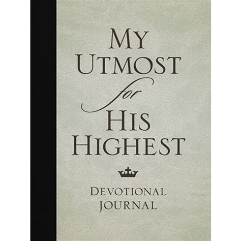 My Utmost For His Highest Devotional Journal Mardel 9781572937581