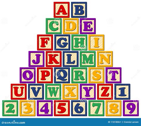 Wooden Alphabet Blockseps Stock Vector Illustration Of Blocks 11018061
