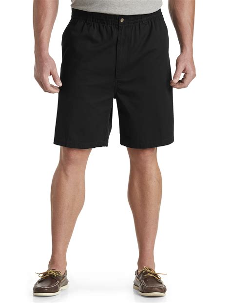 Harbor Bay Elastic Waist Twill Shorts Casual Male Xl Big And Tall Ebay