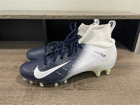 Nike Vapor Untouchable Pro 3 Football Cleats White Blue Mens Size 105