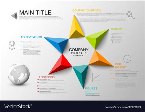 Company Overview Template Royalty Free Vector Image