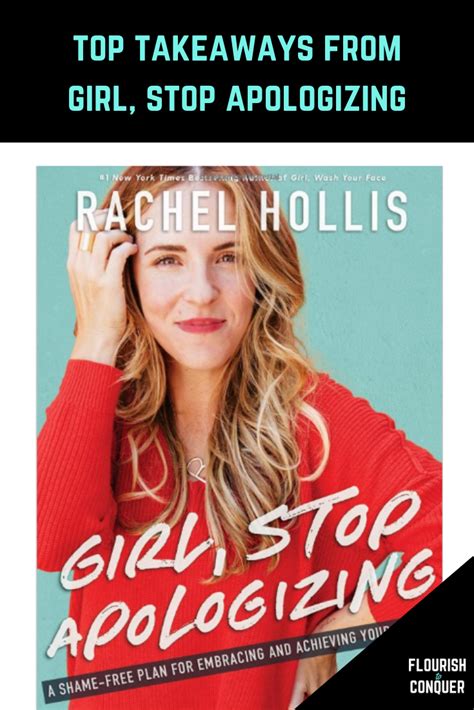 Top Takeaways From Girl Stop Apologizing By Rachel Hollis Personal Development Books Rachel
