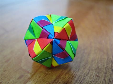 Origami Sphere ~ Easy Paper Craft For Kids