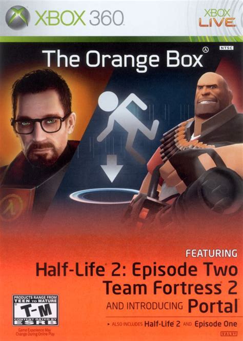 The Orange Box 2007 Xbox 360 Box Cover Art Mobygames