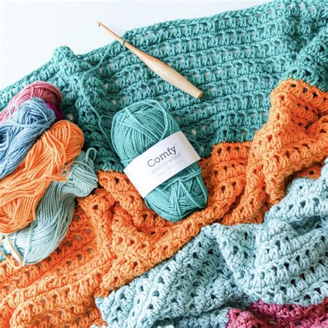 Saltwater Afghan Free Crochet Throw Blanket Pattern Tl Yarn Crafts
